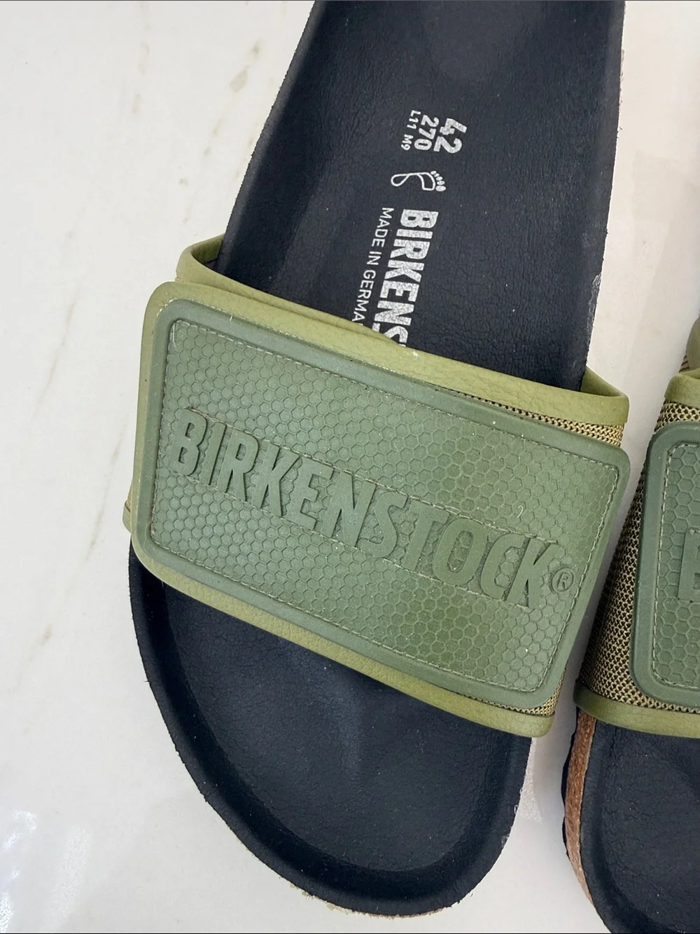 Birkenstocks new sandals green slide size 42 11 9
